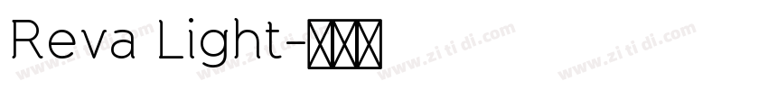 Reva Light字体转换 Reva Light字体转换